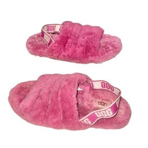 UGGS YEAH! Slides Faux fur sandals women’s shoes size 8 39